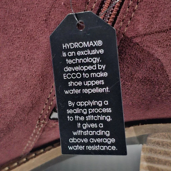 NEW Ecco Shape 35 Sartorelle Ankle Boot EU 40 Red Suede Water Resistant Low Heel - Picture 12 of 14